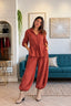Conjunto crepé ajustable