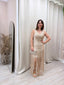 Vestido flecos cascada