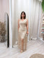 Vestido flecos cascada