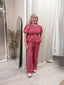 Conjunto rayas peplum