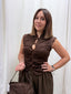 Conjunto chaleco encaje