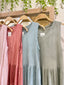 Vestido basic volantes