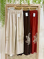Pantalón flores bordadas/ paillettes