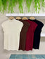 Camiseta perkin punto canalé