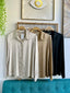 Camisa satinada efecto arrugado